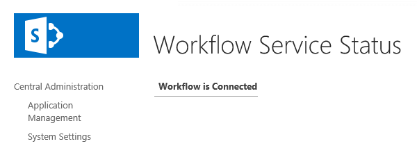 Refresh the workflow status page to verify if workflow is now connected to SharePoint